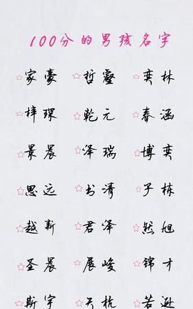 100分的名字有哪些,有没有00分的名字图3