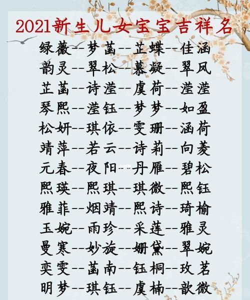 取名字大全2021最新，2021年宝宝取名字？图9