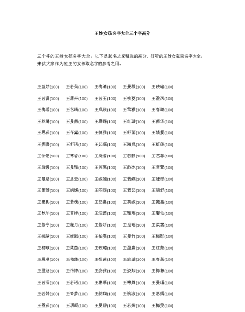 王姓宝宝起名字大全，王姓女孩名12月生？图3