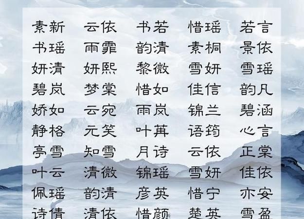 仙气飘飘的五个字名字,仙气的单字图2