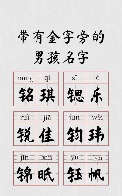 金字旁男孩名字大全集,金字旁取名字男孩子图3