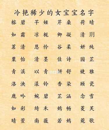 女生名字叫什么好听,女生名字叫什么好听又有内涵的图1