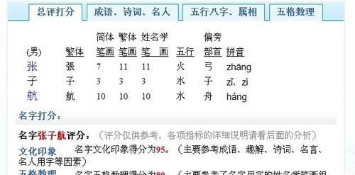 名典姓名网起名打分,张铭泽这个名字多少分图1