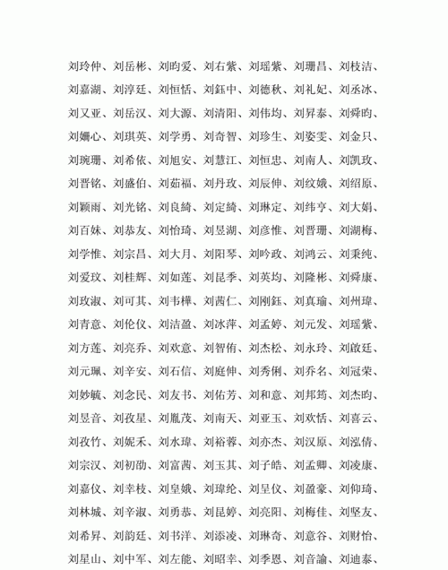 姓刘女孩名字大全,姓刘的女孩名字图4