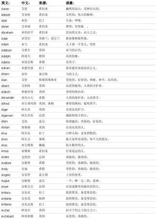 男孩英文名字大全翻译,最酷的男孩英文名字[带中文翻译】图4