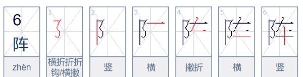 阵的拼音怎么写,阵的读音是什么图2