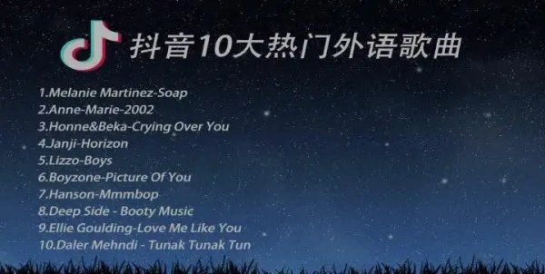 抖音最火的十大英文歌曲,抖音很火的英文歌曲图4