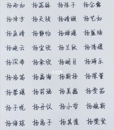 宝宝姓杨女孩名字大全,女宝宝取名图2