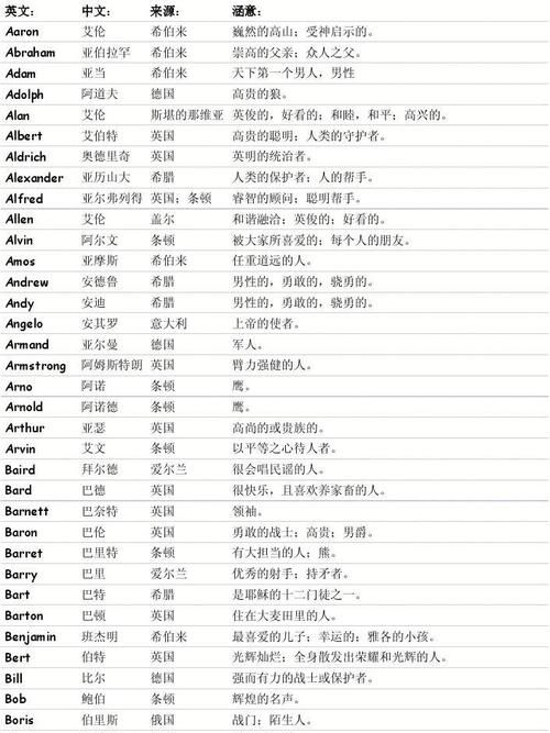 外国洋气名字大全,请帮我起几个外国人的名字男要好听图4