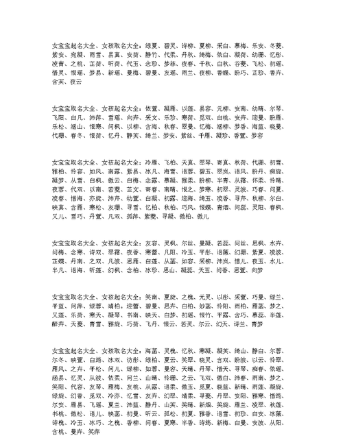 儿童名字大全女,小女孩名字大全图2