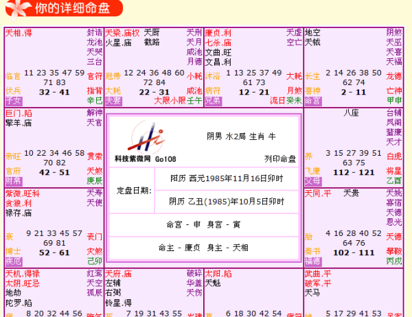 免费超准紫微斗数算命,请帮忙用紫微斗数免费算命 农历62年正月26卯时图2