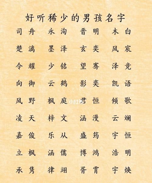 木字旁最好听男孩名字，木字旁的字有哪些男孩子名字？图1