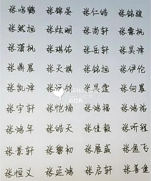 张姓名字，张姓辈分最好的名字？图1