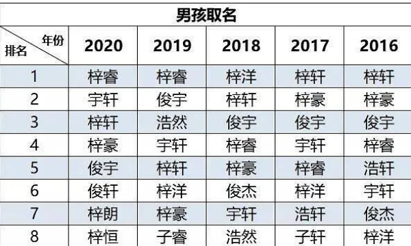 新生儿取名字大全,2019新生儿爆款姓名公布图10