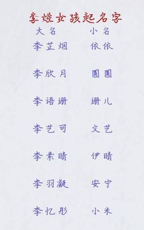 李姓最搭配的几个名字,李姓名字90分以上的男孩名字图4