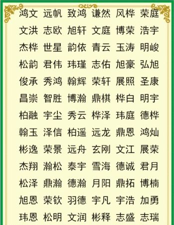 牛年男孩名字大全,牛年出生的男孩子取什么名字好图2