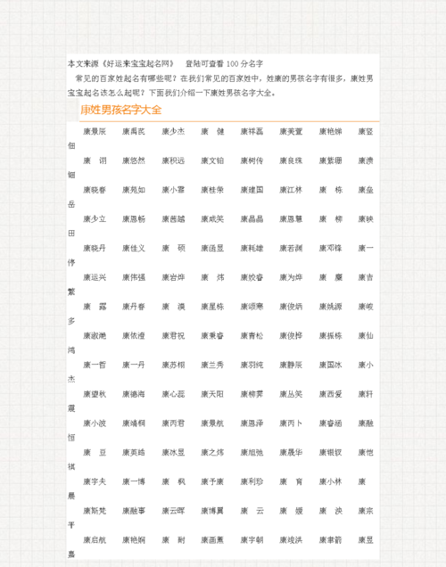 康姓起名字大全男孩,康熙字典十三画五行属水的字有哪些图4