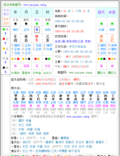 四柱八字排盘详解,四柱八字排盘详解析神巴巴图2