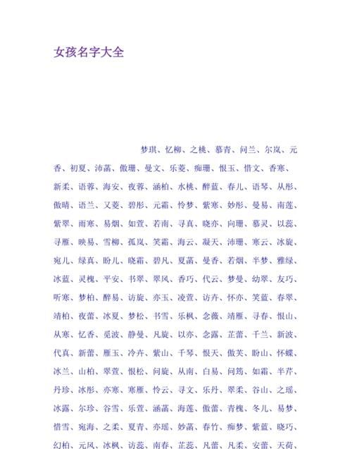 现代取名字女孩大全,2021女孩子取名寓意好的字图3