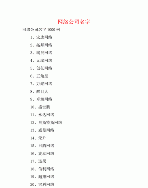 适合网络公司的名字,网络公司起名字大全免费图4