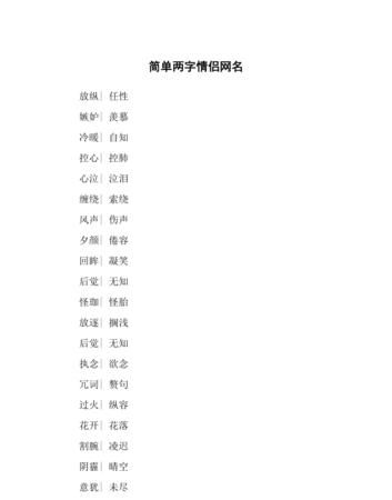 情侣名字一对简洁,苏字开头的情侣名字二个字图3