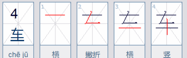 车的笔顺 正确,藏的笔画顺序正确写法图5