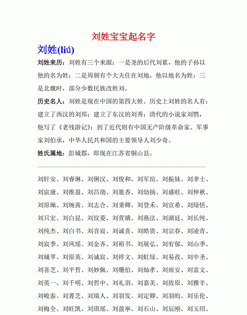 男孩姓刘有涵养的名字,给姓刘小男孩起什么名好图2