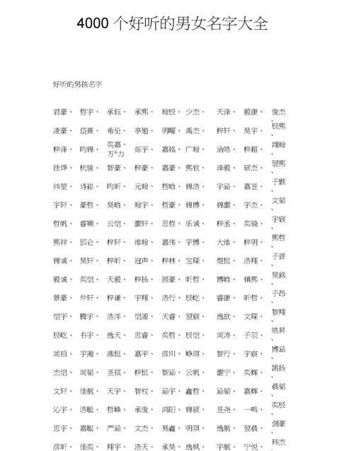 男名字好听的,男生的名字好听有寓意图3