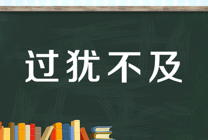 过犹不及的意思,适可而止,过犹不及是什么意思图1