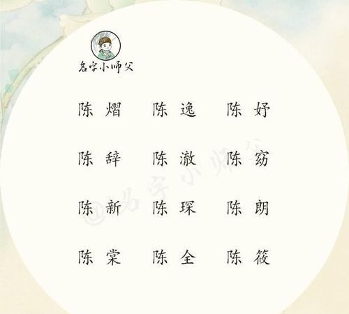 陈姓名字大全男孩,虎年陈姓男孩好听的名字图4