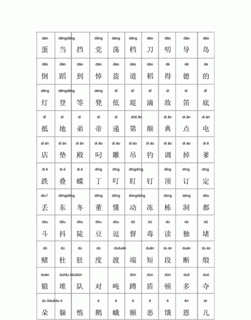 汉字大全带拼音,所有常用汉字大全(含拼音)图2