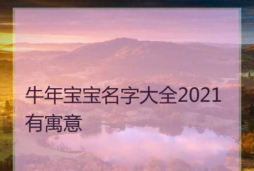 取名字大全免费202属牛的男孩子,取名字大全免费2022属牛的男孩子图2