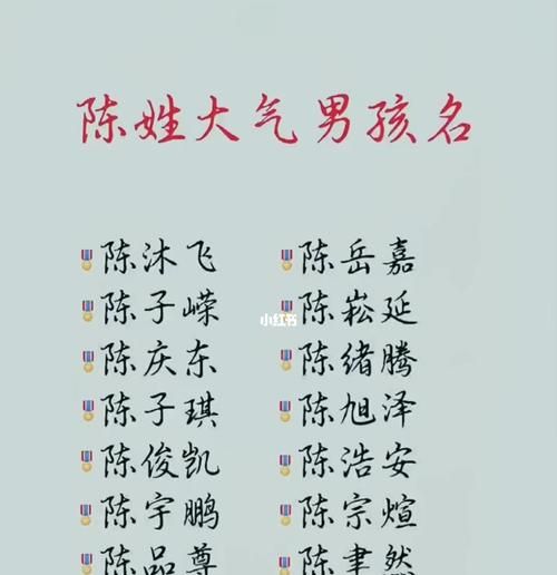 陈氏取名字大全男孩,陈氏起名男孩名字2022图2