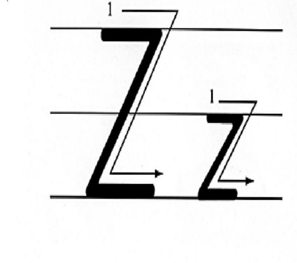 拼音z的正确写法笔顺,23个声母的笔顺图5