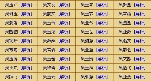 吴姓名字大全女孩,吴姓女孩取名字大全图1