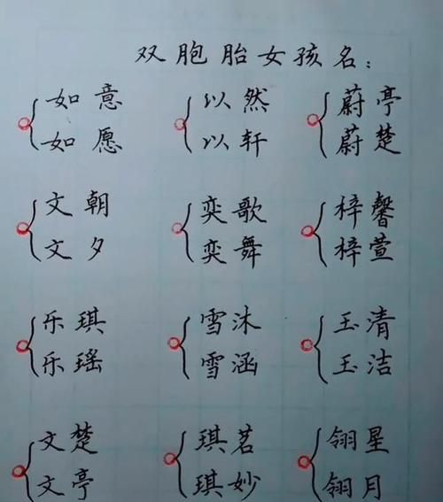 龙凤胎取名字大全免费,有涵养的龙凤胎名字一男一女小名图4