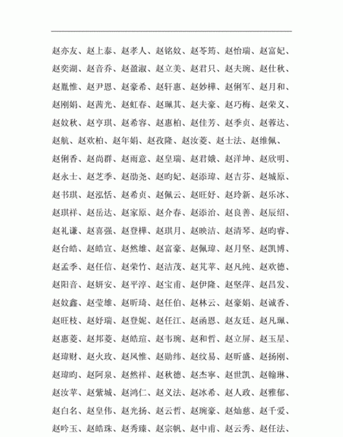 姓赵打分00分的名字大全,赵姓男孩名字100分独特好听图1