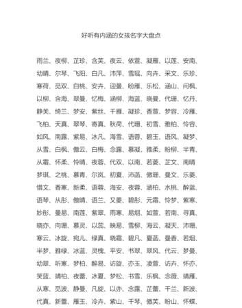 好听名字寓意说明,好听点的网名图1