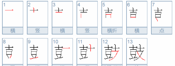 鼓的部首,鼓的偏旁部首是什么,怎么读图2