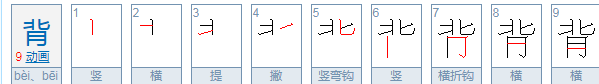 背的拼音多音字组词,背的多音字怎么写怎么组词图1