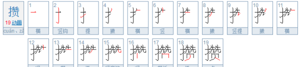 攒的拼音,攒这个字怎么读音是什么图1