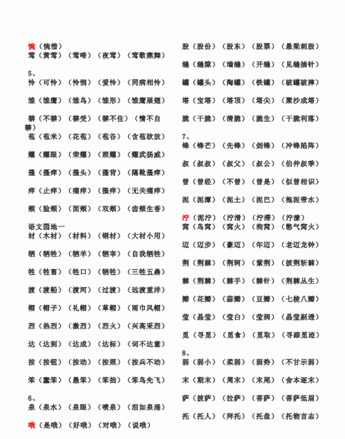 怎么组词二年级下册,人教版二年级下册生字组词加拼音大全图1