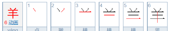 羊的笔顺,羊的笔顺是什么意思图1