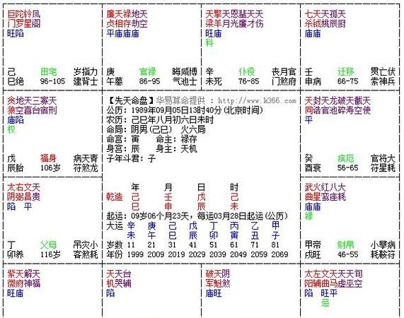 紫薇命盘详解与分析,紫薇命盘详解与分析图4