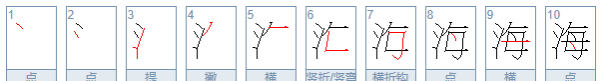 海的拼音笔顺,xi是属于什么音节图3