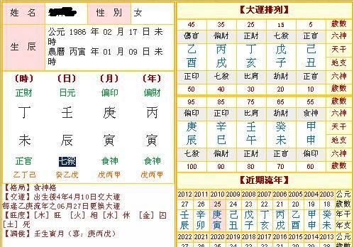 生辰八字命盘查询,生辰八字查询表图1