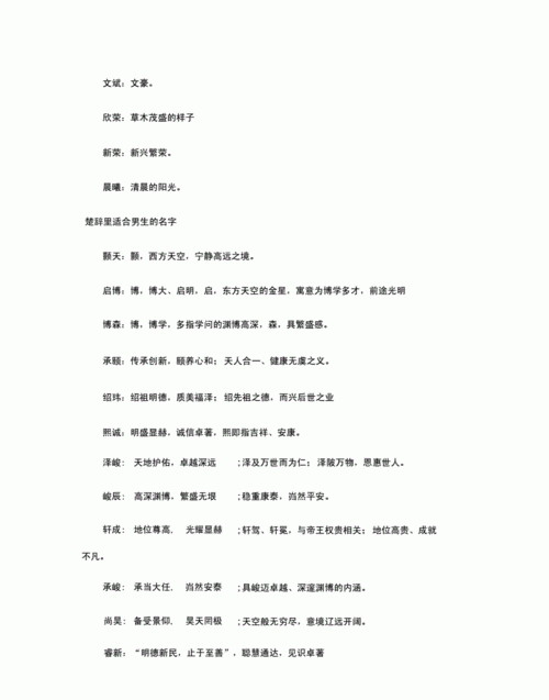 楚辞500名字,用《楚辞》取名有哪些好听的名字呢图4