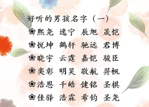 起名字男孩叫什么好,小男孩起什么名字比较好图4