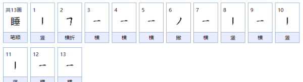 睡的拼音,睡字组词和拼音部首图3