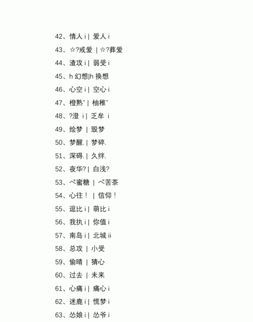 两个字独特好听名字情侣,两个字的情侣名字2个字的名字大全图2